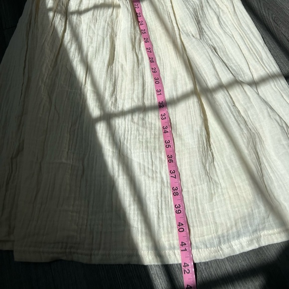 Nothing Fits But Aoi Dress Size M Eggshell Midi Maternity Smocked Cotton NWT - Picture 7 of 8